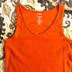 Ribbed v-neck tank top